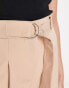 Фото #3 товара Miss Selfridge d-ring belt baggy trouser in tan