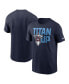 Фото #2 товара Men's Navy Tennessee Titans Local Essential T-shirt