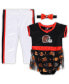 Фото #1 товара Infant Boys and Girls Brown, White Cleveland Browns Tailgate Tutu Game Day Costume Set