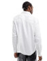 ASOS DESIGN relaxed shirt with pintuck and organza collar details in white grau, S - Chest 38 - фото #5