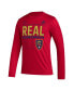 ფოტო #3 პროდუქტის Men's Red Real Salt Lake Club DNA Long Sleeve AEROREADY T-shirt