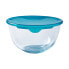 Фото #2 товара Контейнер для хранения продуктов Pyrex Cook & Store круглый с крышкой 16 x 16 x 10 см, синий, стекло/силикон, 1 л (3 шт.)