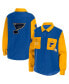 Women's Blue, Gold St. Louis Blues Colorblock Button-Up Shirt Jacket