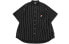 Фото #1 товара Рубашка мужская черная FILA FUSION 日系 полосатая