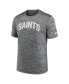 Men's Gray New Orleans Saints Velocity Athletic Stack Performance T-shirt