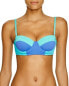 Фото #2 товара Echo 262779 Women Color-Block Underwire Bikini Top Swimwear Size X-Small