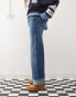 COLLUSION X015 baggy jeans with turn up in bright wash Leuchtend blaue Waschung, W28 - фото #2