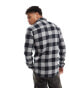 ONLY & SONS buffalo check shirt in grey and black