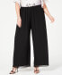 Фото #1 товара Plus Size Wide-Leg Chiffon Pants