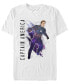 Фото #1 товара Marvel Men's Avengers Galaxy Painted Captain America Short Sleeve T-Shirt
