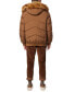 ფოტო #2 პროდუქტის Men's Down Bomber with Faux Fur Trim and Removable Hood