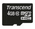 Фото #4 товара Transcend microSDXC/SDHC Class 10 4GB - 4 GB - MicroSDHC - Class 10 - NAND - 90 MB/s - Black