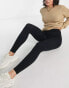 Фото #4 товара Stradivarius Tall seamless ribbed leggings in black