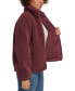Фото #3 товара Women's Sherpa Stand Collar Zip Up Jacket