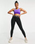 Фото #3 товара Nike Training Swoosh Dri-FIT longline medium support sports bra in purple