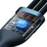 Фото #3 товара 3w1 Kabel przewód do szybkiego ładowania USB-A do USB-C microUSB Lightning 66W 480Mb/s 1.2m niebieski