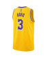 ფოტო #3 პროდუქტის Men's and Women's Anthony Davis Gold Los Angeles Lakers Swingman Jersey - Icon Edition