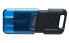 Фото #3 товара Kingston DataTraveler 80 - 64 GB - USB Type-C - 3.2 Gen 1 (3.1 Gen 1) - 200 MB/s - Cap - Black - Blue