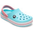 Синие сабо Crocs Crocband для мальчиков от бренда Crocs Ice Blue / White, EU 28-29 - фото #1