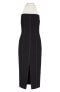 Фото #5 товара Women's Cinq A Sept Noemi Halter Neck Dress, Size 2 - Black / Ivory 150694