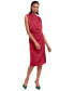 Women's Mock-Neck Sleeveless Midi Dress