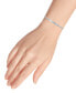 ფოტო #2 პროდუქტის Cubic Zirconia "Be Strong" Bolo Bracelet in Sterling Silver, Created for Macy's