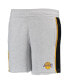 ფოტო #3 პროდუქტის Big Boys Heathered Gray Los Angeles Lakers Wingback Shorts