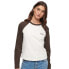 SUPERDRY Essential Logo Baseball long sleeve T-shirt Off White / Dark Chocolate Brown Marl, XL - фото #1