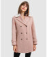 Women's Women Liberty Sherpa Collar Wool Blend Coat