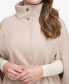 ფოტო #4 პროდუქტის Womens Double-Breasted Cape Coat