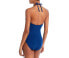 Bleu by Rod Beattie Halter One Piece Swimsuit Blue Size 4