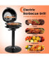 1600W Electric BBQ Grill with Removable Non-Stick Warming Rack