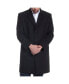 Фото #4 товара Luke Wool Mens Tailored 37" Walker Jacket Top Coat Car Coat Overcoat
