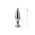 Фото #3 товара Плаг анальный EasyToys Metal Butt Plug No. 9 - Silver/Clear