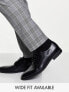 ASOS DESIGN derby shoes in black faux leather