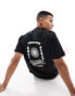 Фото #1 товара Farah moore backprint t-shirt in black