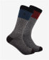 ფოტო #2 პროდუქტის Men's Colorblock Crew Socks, Pack of 2