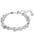 Фото #1 товара Rhodium-Plated Mixed Crystal Flex Bracelet