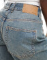 Фото #6 товара ASOS DESIGN mid rise baggy boyfriend jeans in pale blue