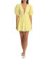 Фото #4 товара Платье мини Avec Les Filles Eyelet Puff-Sleeve для женщин