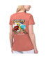 Фото #2 товара Women's Coral San Francisco 49ers Game Time V-Neck T-shirt
