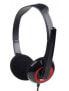 Фото #1 товара Gembird MHS-002 - Headset - Head-band - Calls & Music - Black - Red - Binaural - Wired