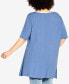 Фото #2 товара Plus Size Swing Panel Tunic Top