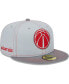 Фото #2 товара Men's Gray Washington Wizards Color Pop 59FIFTY Fitted Hat