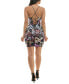 ფოტო #5 პროდუქტის Juniors' Floral Sequin Sleeveless Bodycon Dress