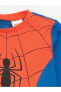Bisiklet Yaka Spiderman Baskılı Erkek Bebek Tişört ve Eşofman Alt 2'li Takım