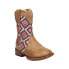 Фото #2 товара Roper Glitter Geo Square Toe Cowboy Toddler Girls Brown Casual Boots 09-017-190