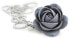 Gray flower necklace