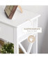 Фото #3 товара Farmhouse End Table with Storage and Open Shelf