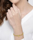 Fashion gold plated bracelet with Iris crystals 1580335